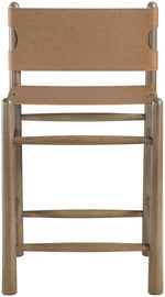 Santos - Upholstered Counter Stool With Stained Brown Base