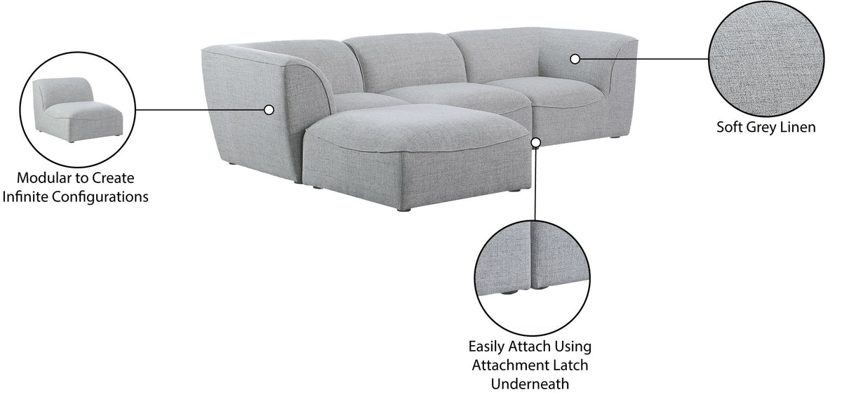 Miramar - 4 Piece Modular Sectional