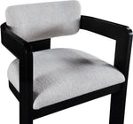 Sacha - Linen Dining Chair With Black Base (Set of 2)