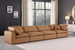 Comfy - Faux Leather Modular Sofa 4 Seats