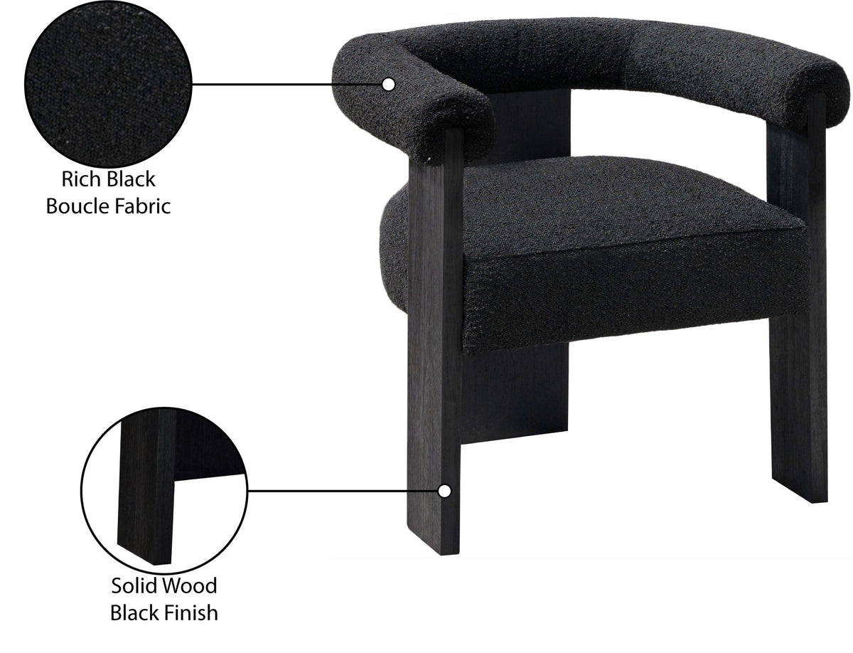 Barrel - Dining Chair - Black Legs