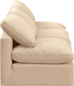 Indulge - Velvet 3 Seat Modular Armless Sofa