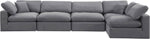 Comfy - 5 Piece Velvet Modular Sectional