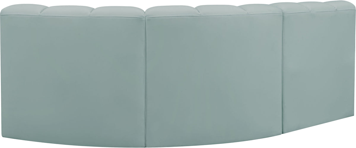 Arc - Faux Leather 3 Piece Sofa