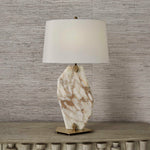 Pentagonal - Table Lamp - Gold / White