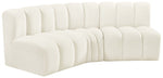 Arc - Velvet 3 Piece Modular Corner Sofa