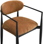 Riccio - Fabric Dining Arm Chair (Set of 2) - Black Frame
