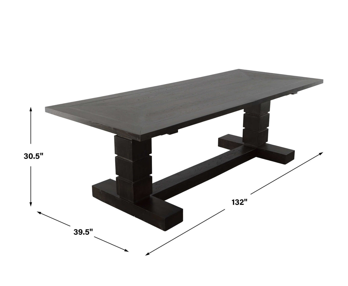 Black Magic - Extension Dining Table - Black