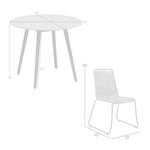 Kylie And Shasta - 3 Piece Outdoor Patio Dining Set
