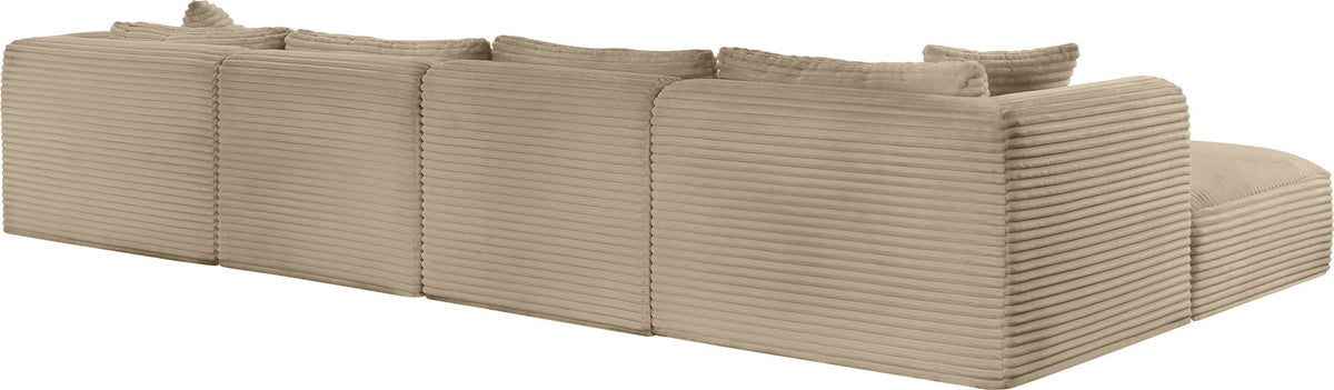 Shaggy - Fabric 6 Piece Modular Sectional With 2 Ottomans