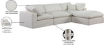 Comfy - 4 Piece Linen Fabric Modular Sectional With Chaise