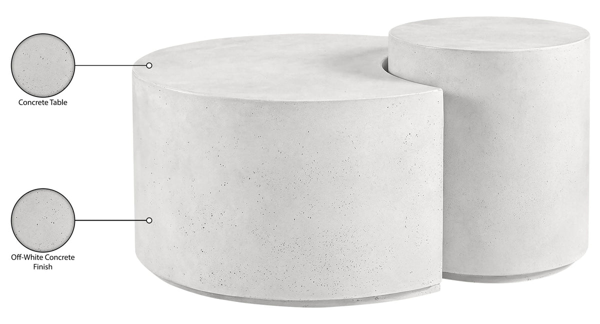 Imperia - Concrete Indoor / Outdoor Coffee Table - White