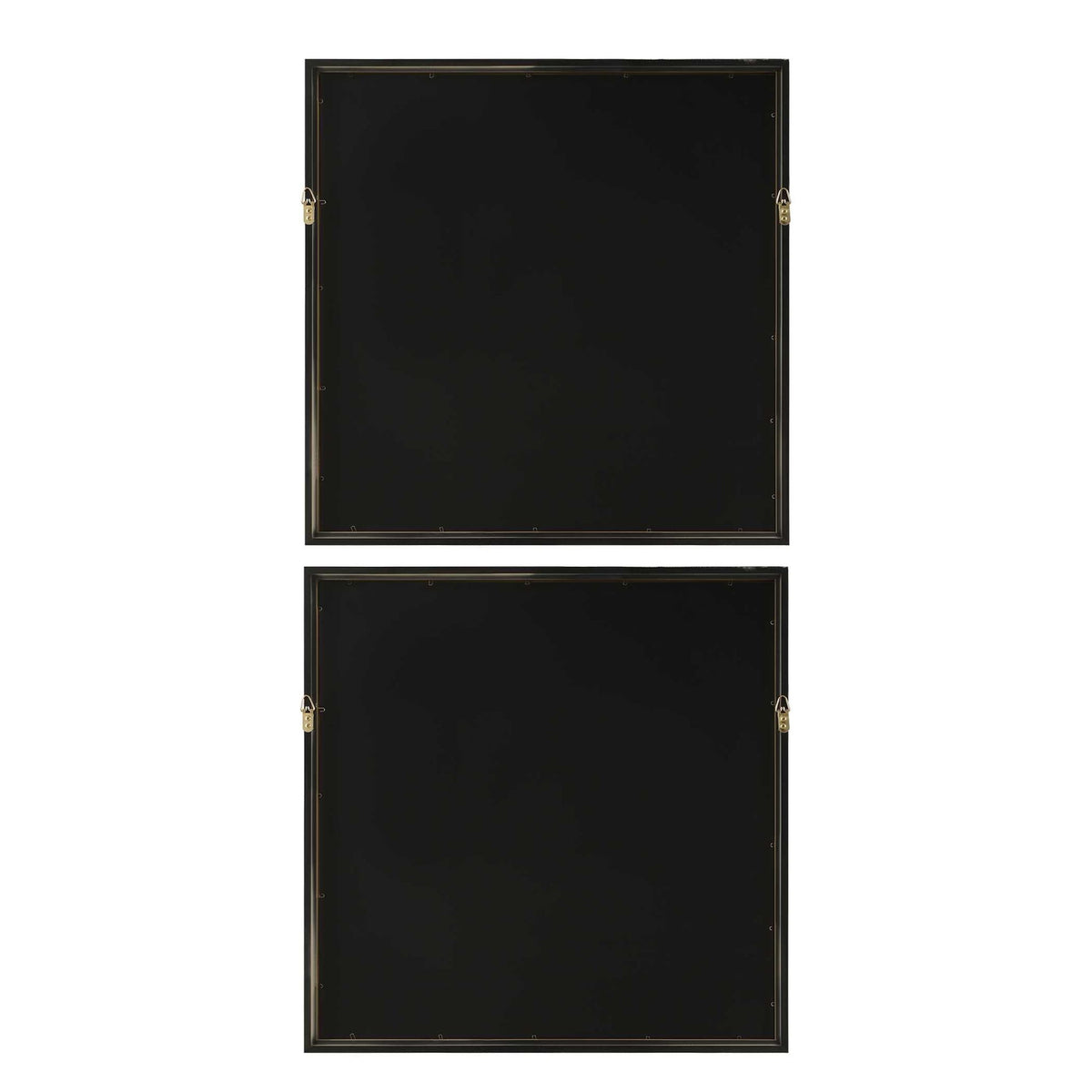 So Golden - Abstract Landscape Prints (Set of 2) - Black / Blue / Brass / Gold / Gray / Pink / White