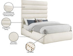 Adam - Boucle Fabric Bed With 70.5" Headboard
