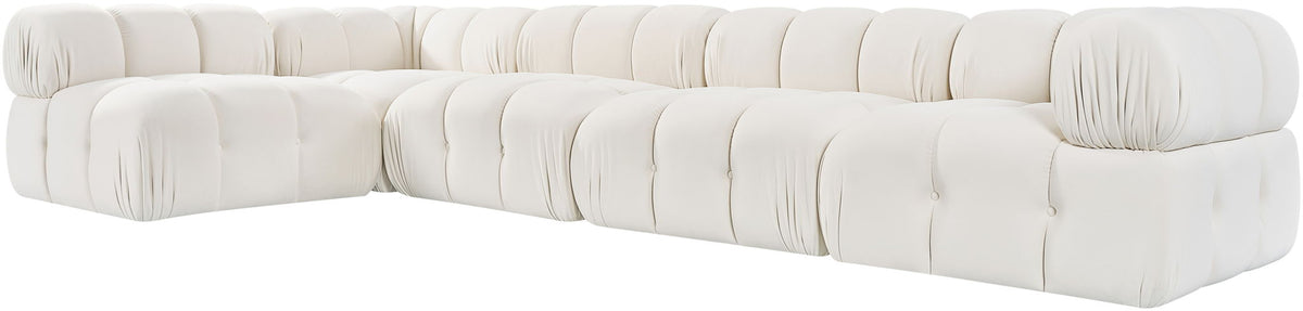 Orin - Velvet 5 Piece Modular Sectional