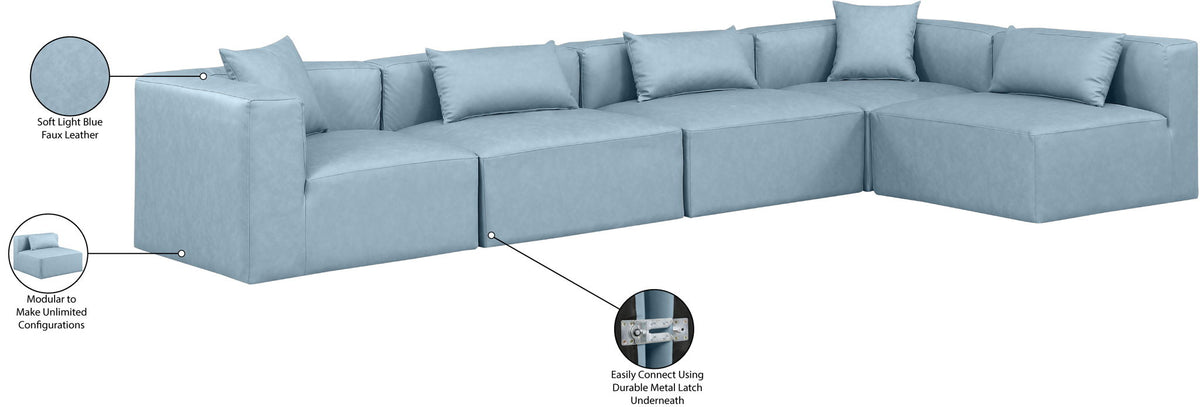 Cube - 5 Piece Modular Sectional