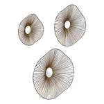 Avarie - Metal Wall Art (Set of 3) - Gold
