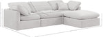 Indulge - Velvet 4 Piece Modular Sectional With Chaise