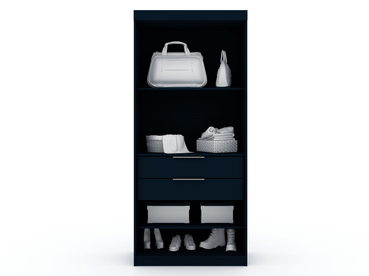 Manhattan Mulberry - Wardrobe Closet With Open Space