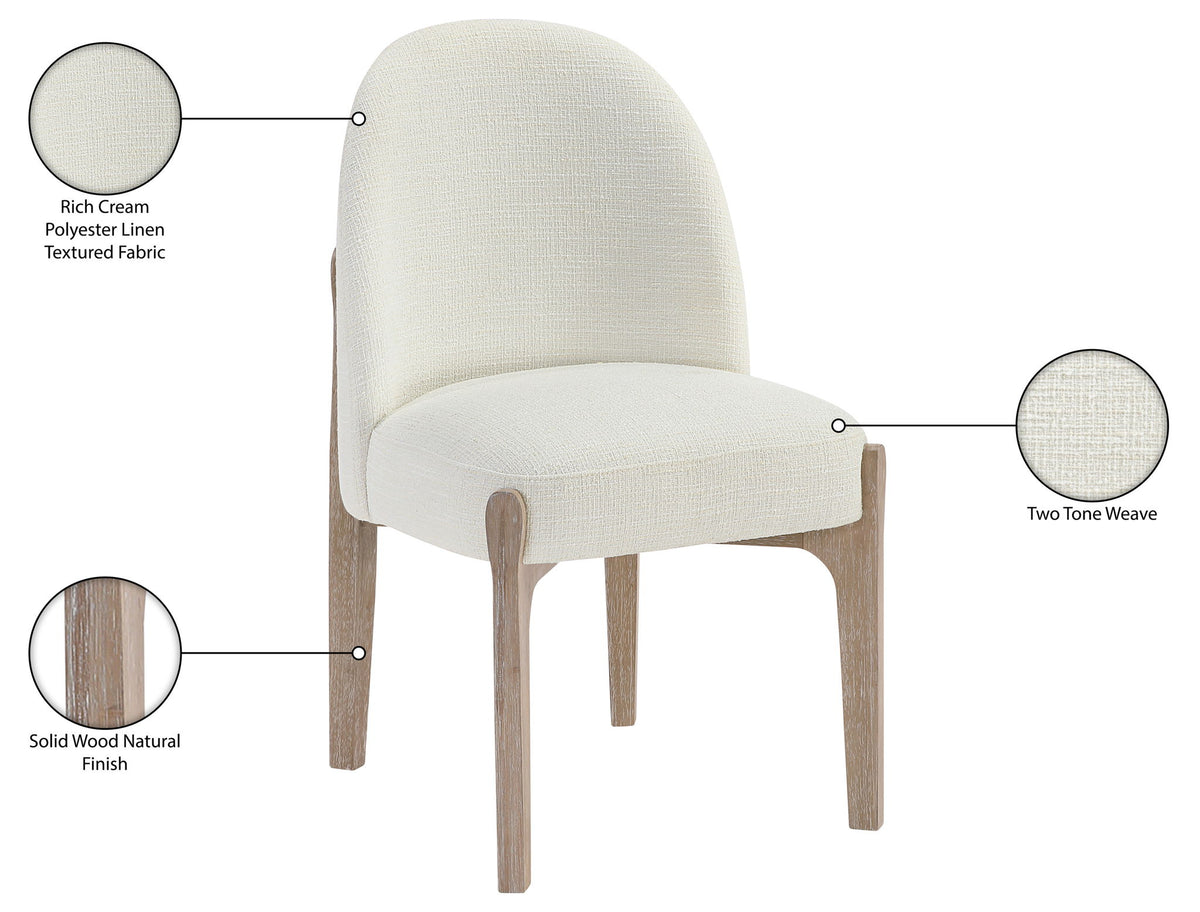 Torino - Upholstered Dining Chair With Brushed Natural Base (Set of 2)