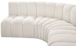 Arc - Boucle Fabric 7 Piece U-Shaped Modular Sofa