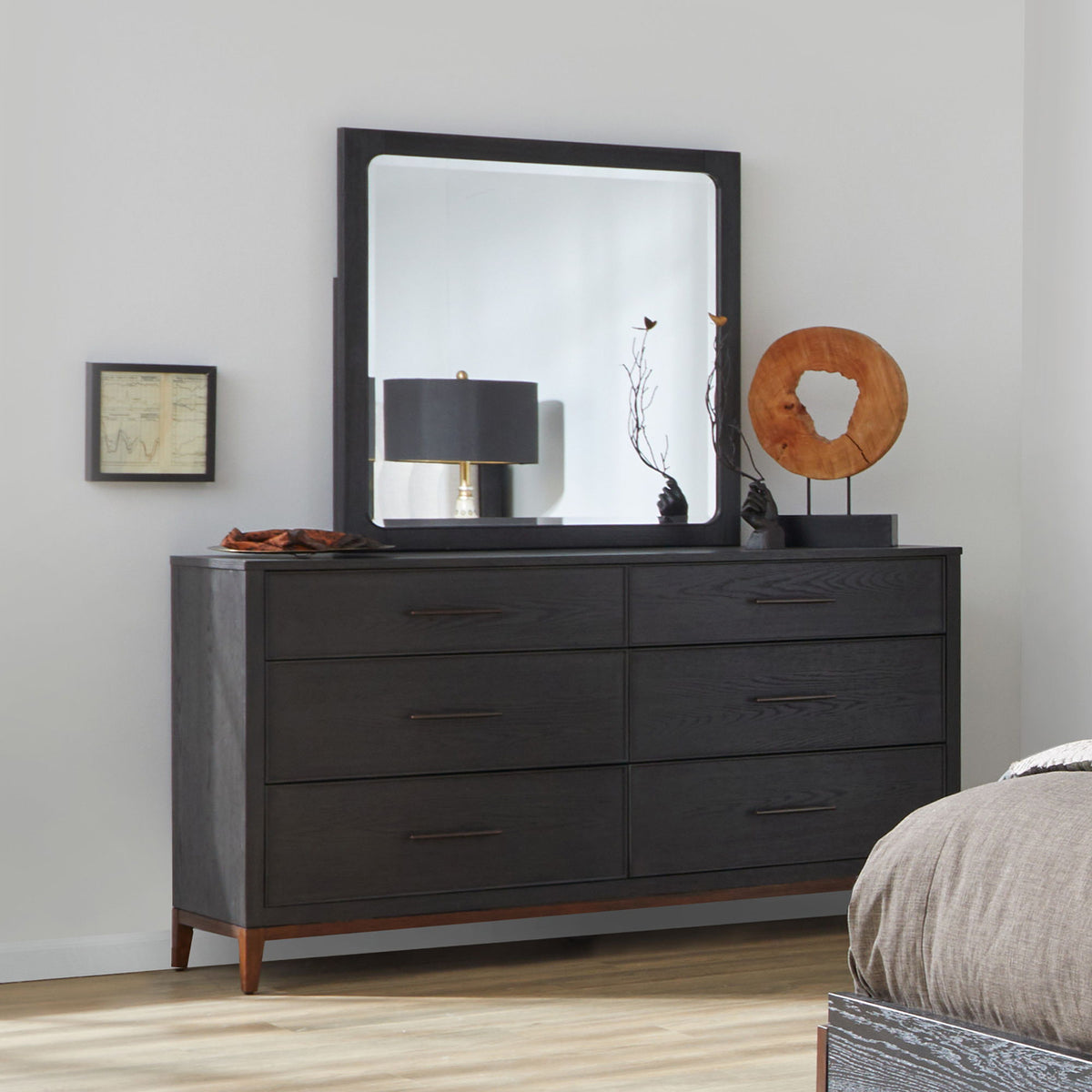 Waterfall - Drawer Chest - Deep Ebony