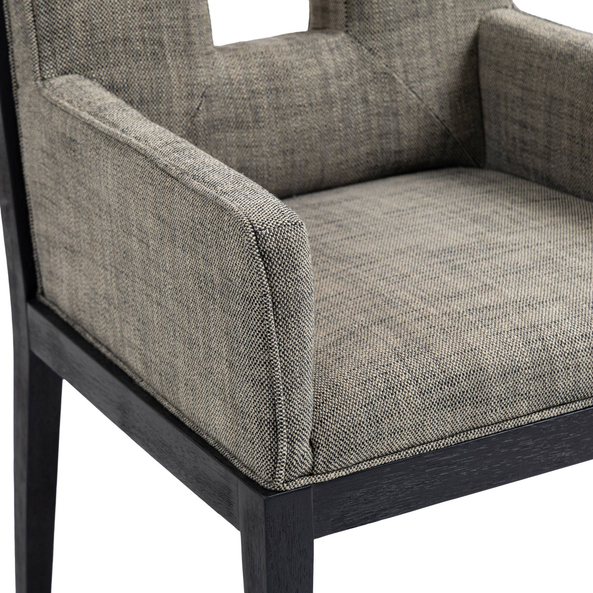 Gwendolyn - Dining Arm Chair With Black Frame