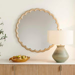 Cerrito - Round Mirror - Burnished Ivory