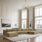 Shaggy - 7 Piece Modular Sectional With 2 Ottomans
