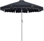 Amalfi - Patio Umbrella - Light Brown Base / White Pole