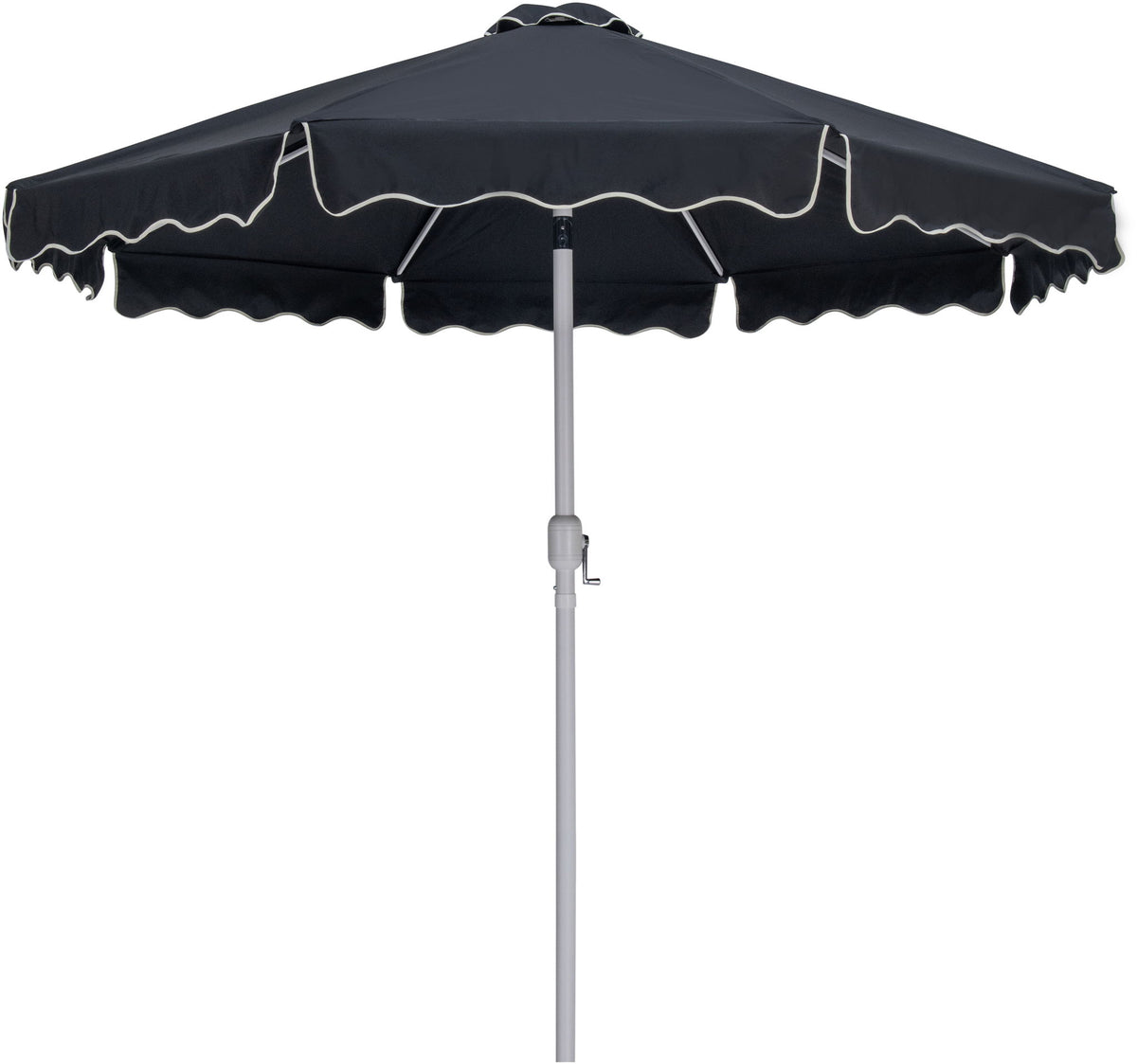 Amalfi - Patio Umbrella - Light Brown Base / White Pole