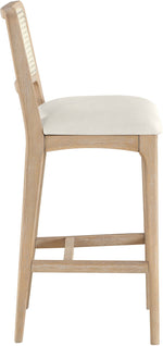 Atrium - Upholstered Bar Stool (Set of 2) - Brushed Natural Frame