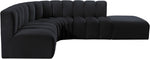 Arc - Velvet 5 Piece Corner Modular Sofa