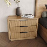 Santa Monica - Modern Natural Oak 3 Drawer Nightstand by VIG Furniture - View 8