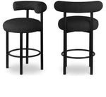 Bordeaux - Stool With Black Legs (Set of 2)
