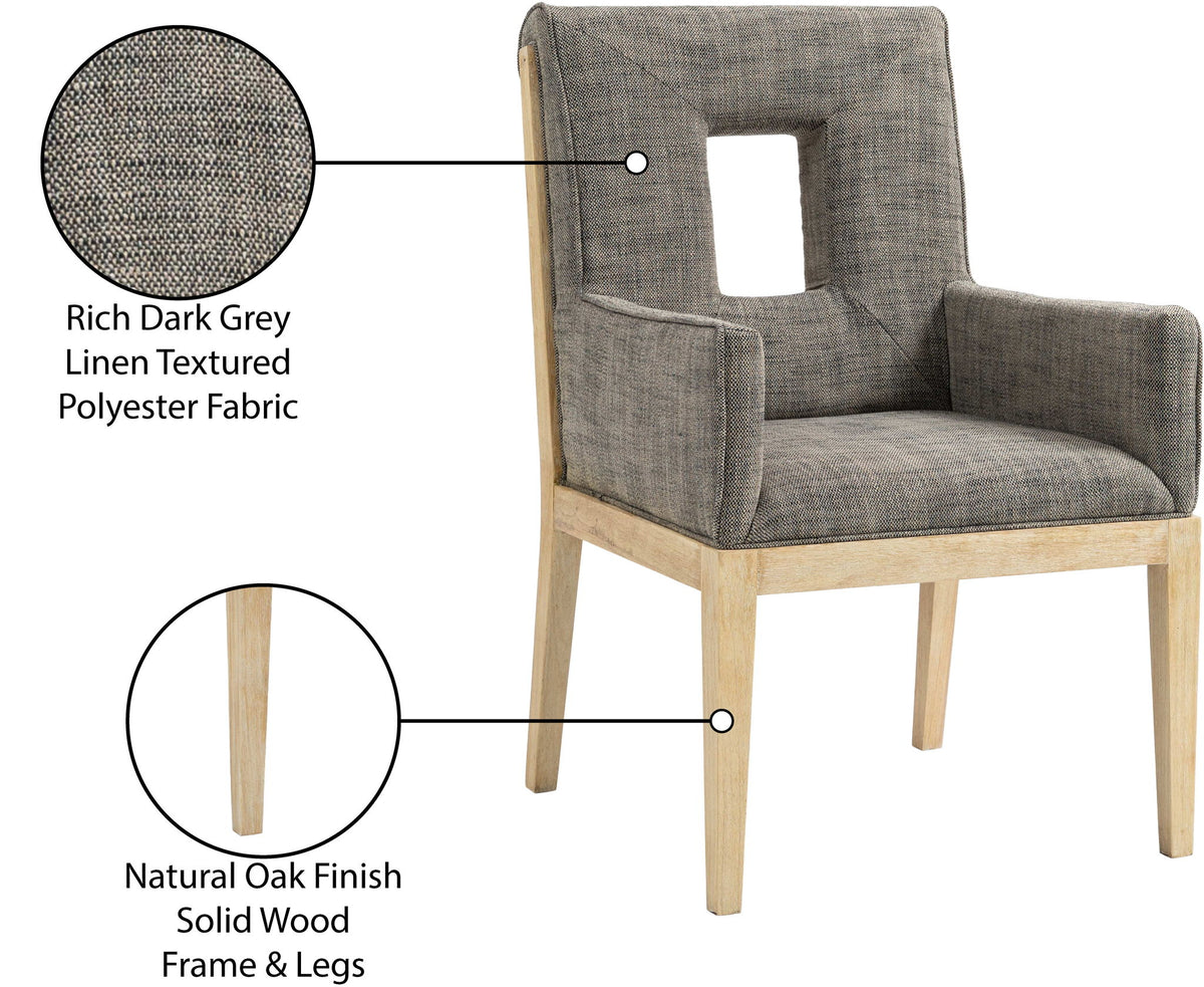 Gwendolyn - Dining Arm Chair With Natural Frame