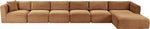 Shaggy - Fabric 6 Piece Modular Sectional With Chaise