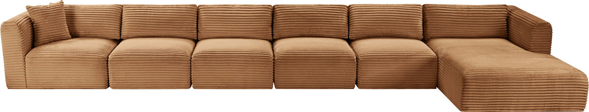 Shaggy - Fabric 6 Piece Modular Sectional With Chaise