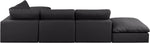Comfy - 6 Piece Faux Leather Modular Sectional