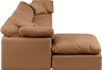 Indulge - Faux Leather 5 Piece Modular Sectional With Chaise
