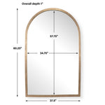 Vestry - Arch Mirror - Antique Brass
