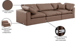 Comfy - Faux Leather Modular Sofa 3 Seats