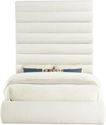 Adam - Boucle Fabric Bed With 89" Headboard