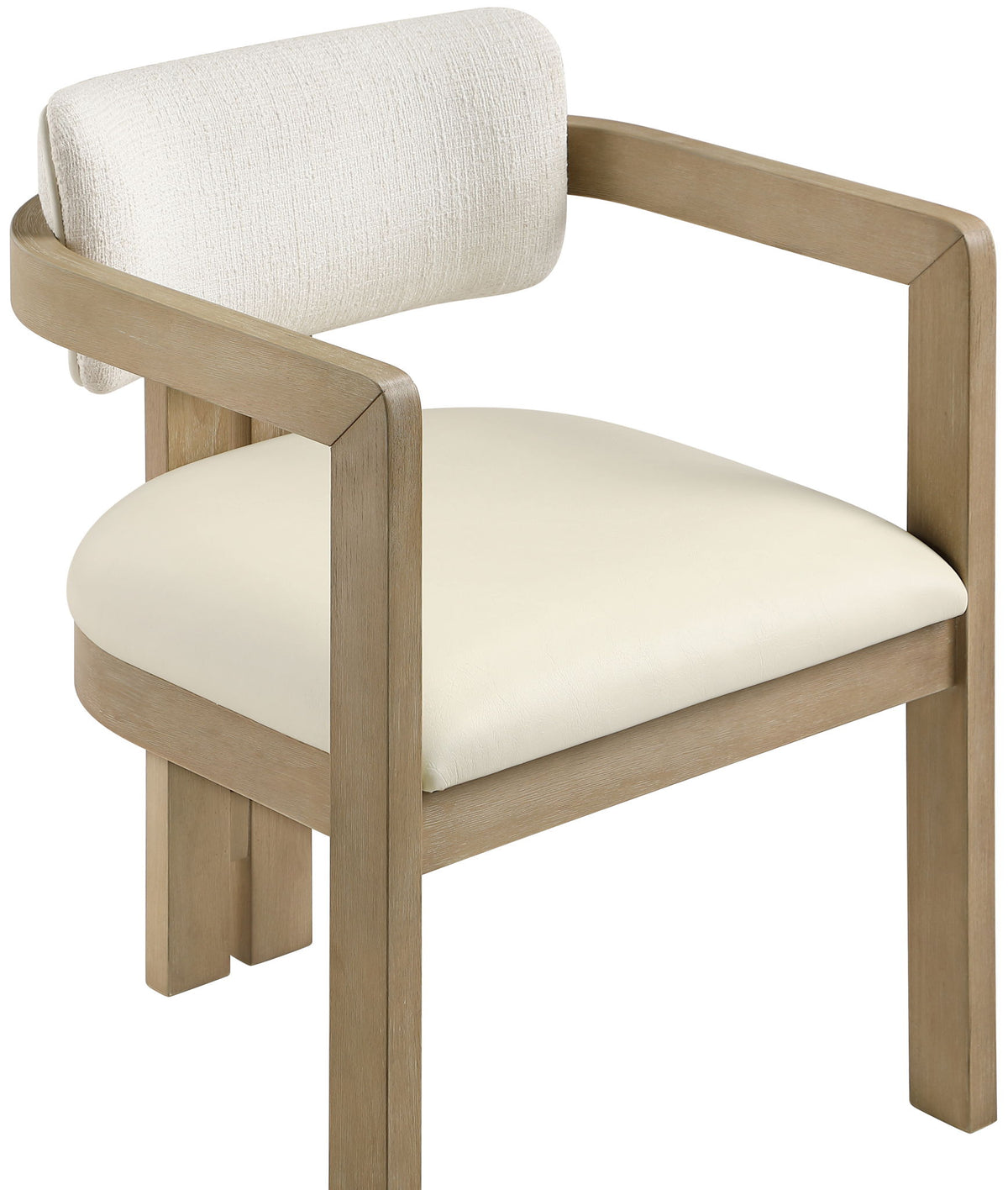 Ravina - Upholstered Dining Chair With Stained Natural Base (Set of 2)