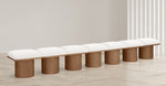Pavilion - 7 Piece Modular Bench With Brown Base