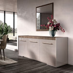 Nora - 3 Door Buffet - Beige / Light Brown