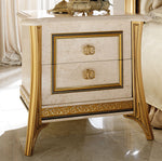 Melodia - Nightstand - Beige / Gold