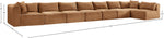 Shaggy - Fabric 8 Piece Modular Sectional