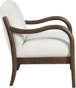 Helmsley - Performance Fabric Upholstered Accent Chair - Brown Frame