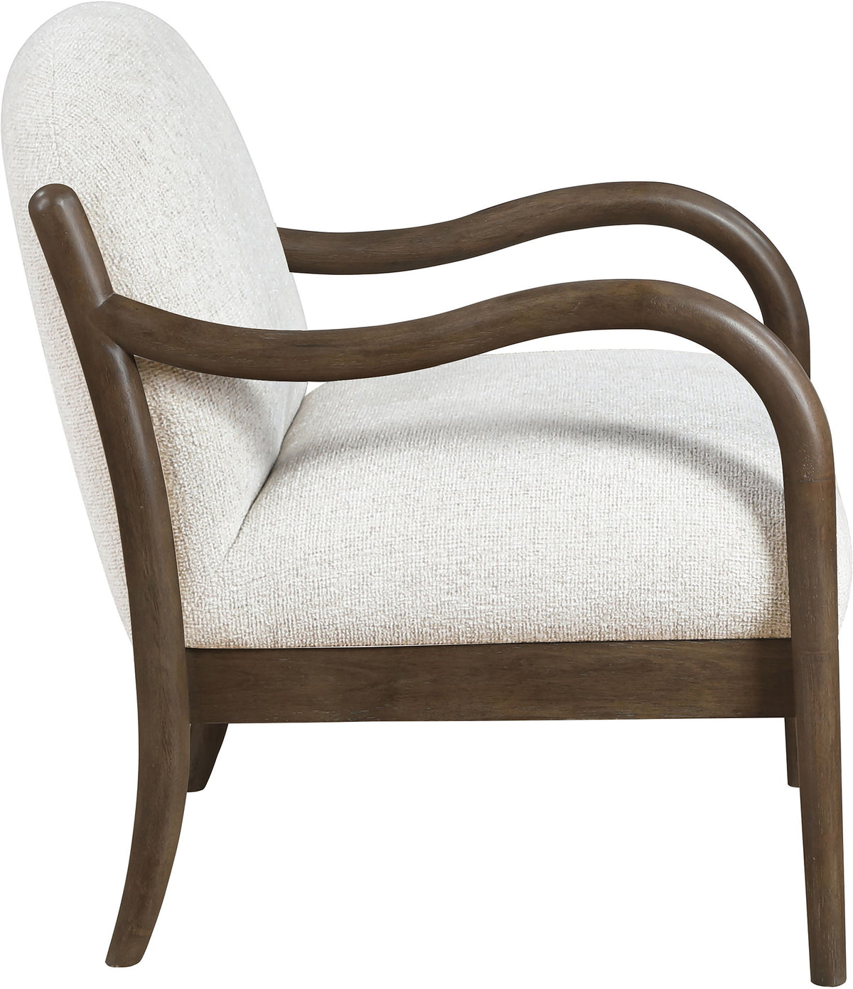 Helmsley - Performance Fabric Upholstered Accent Chair - Brown Frame